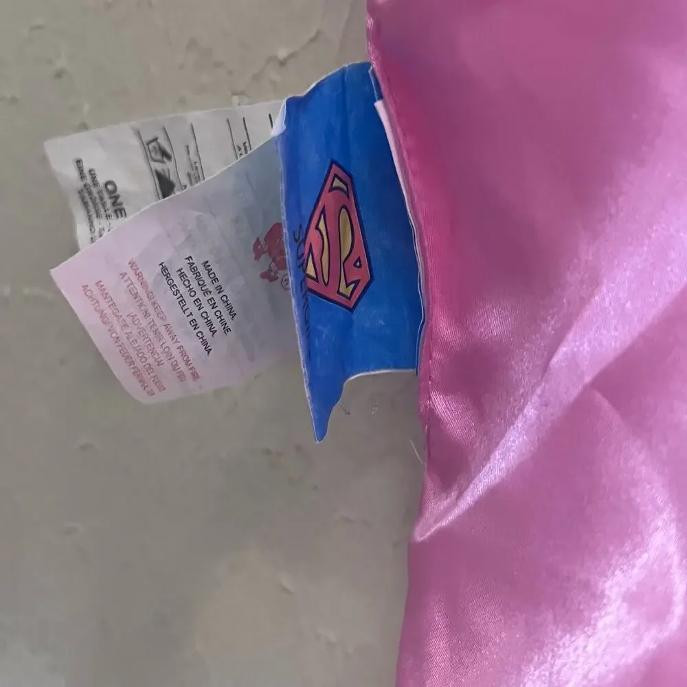Rubie's Costumes Supergirl Cape Pink With Hook and Loop‎